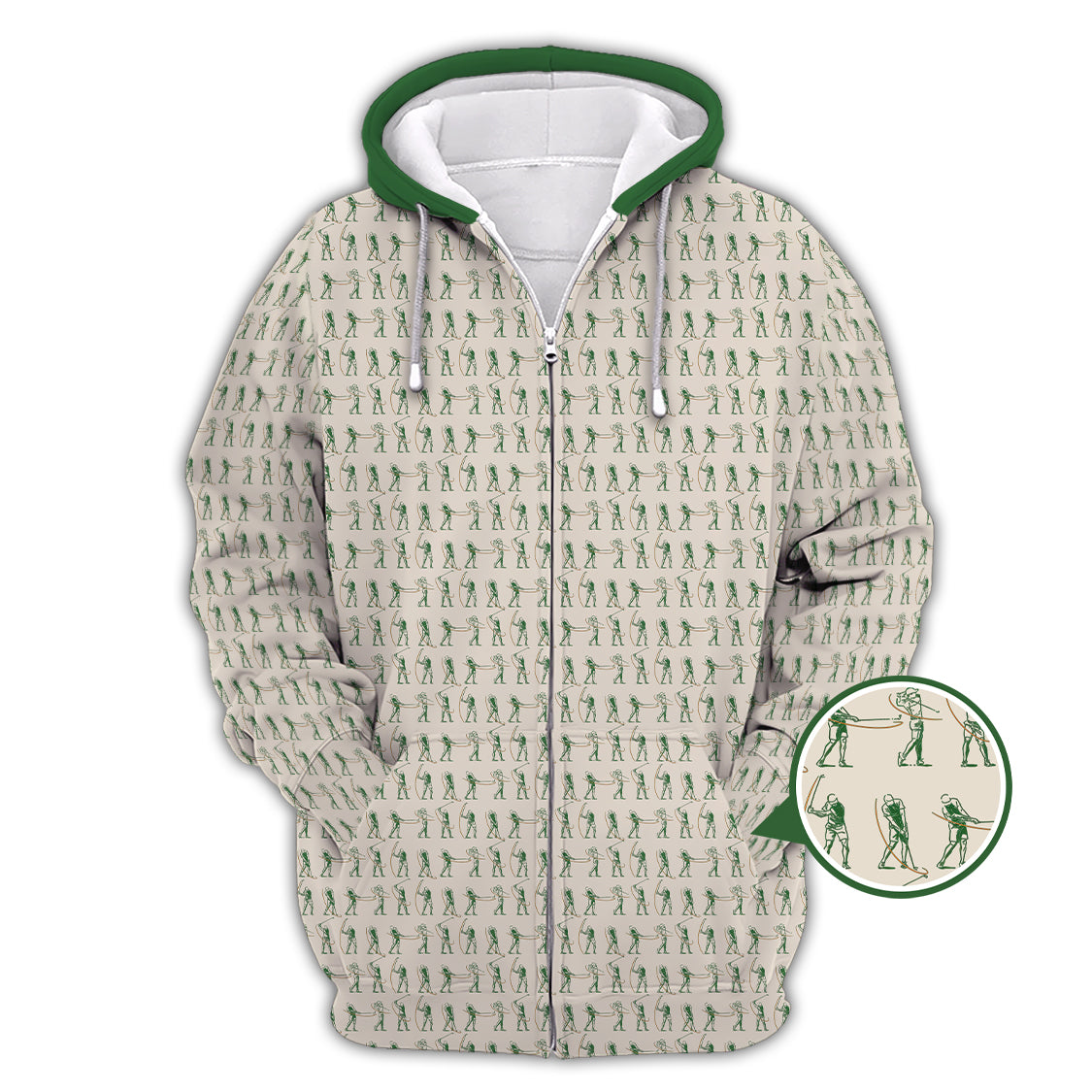 Golf Pattern Polos, Gofl Gift For Men's, Crazy Golf Shirts For Golfers