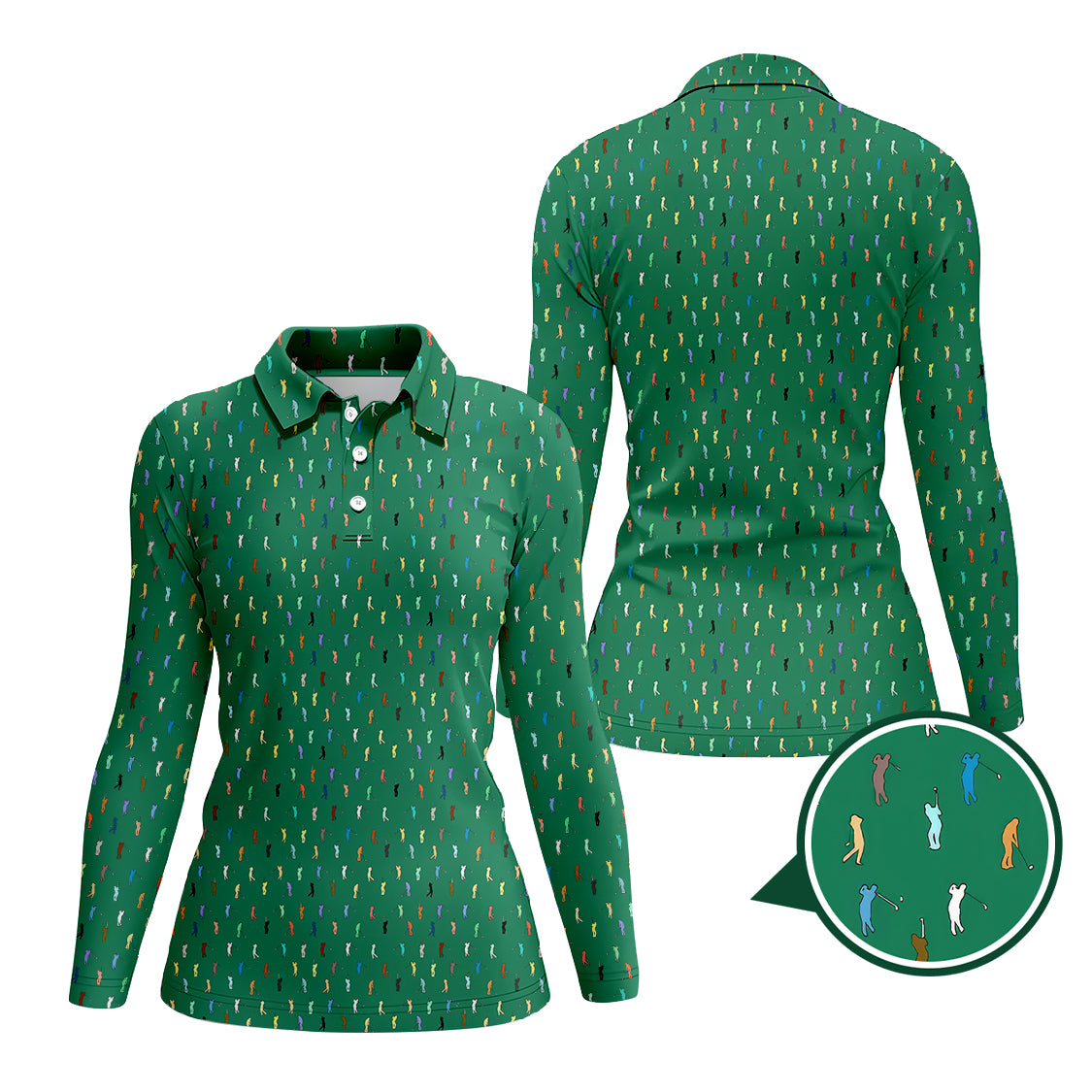 Golf Postures Pattern Golf Polos, Funny Golf Shirt ForMen’s, Crazy Golf Shirts For Golfers