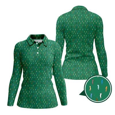 Golf Postures Pattern Golf Polos, Funny Golf Shirt ForMen’s, Crazy Golf Shirts For Golfers