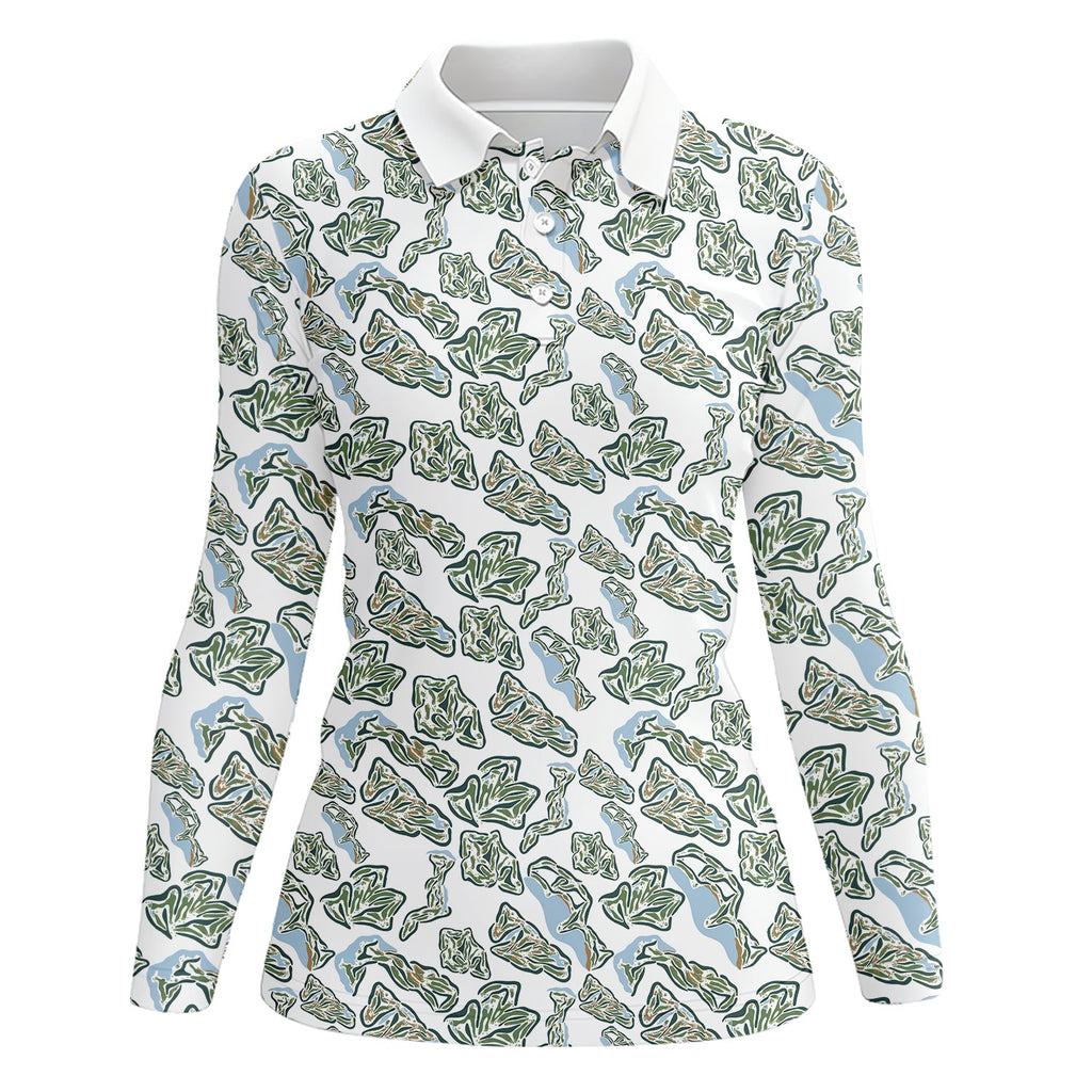 Men’s Camo Golf Shirt, Camo Golf Polos, Golf Gift For Golfers, Pattern Crazy Golf Shirts