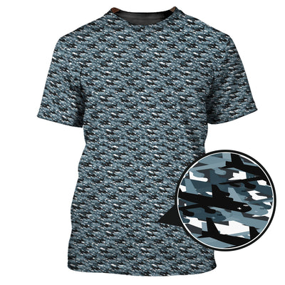 Camo Pattern Golf Shirt, Crazy Golf Shirt For Golfer, Golf Shirts For Men