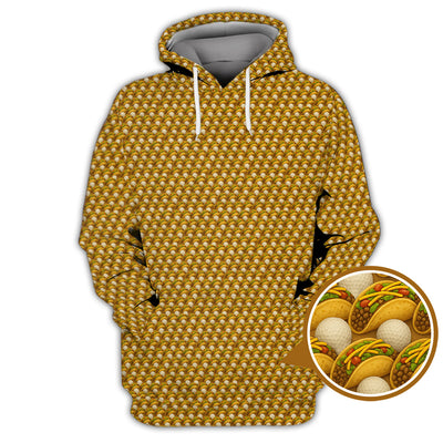 Taco Golf Shirt For Golfer, Golf And Tacos Shirt, Pattern Golf Shirt For Men,