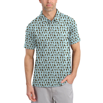 Crazy Golf Pattern Shirt, Bigfoot Golf Shirt For Men, Golf Gift For Golfer