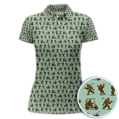Crazy Golf Pattern Shirt, Bigfoot Golf Shirt For Men, Golf Gift For Golfer