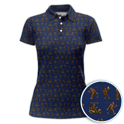 Crazy Golf Pattern Shirt, Bigfoot Golf Shirt For Men, Golf Gift For Golfer