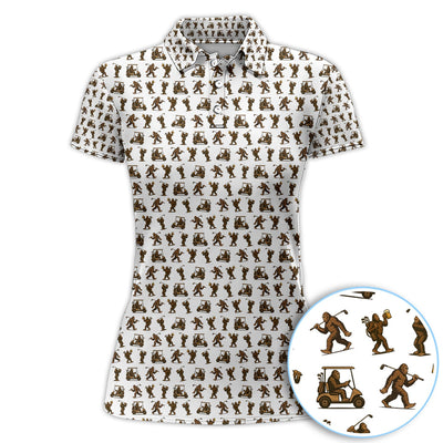 Crazy Golf Pattern Shirt, Bigfoot Golf Shirt For Men, Golf Gift For Golfer