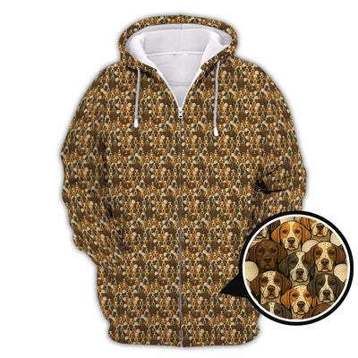 Pointer Golf Polos For Men, Pattern Golf Shirt, Dog Golf Shirt, Golf Gift For Golfers