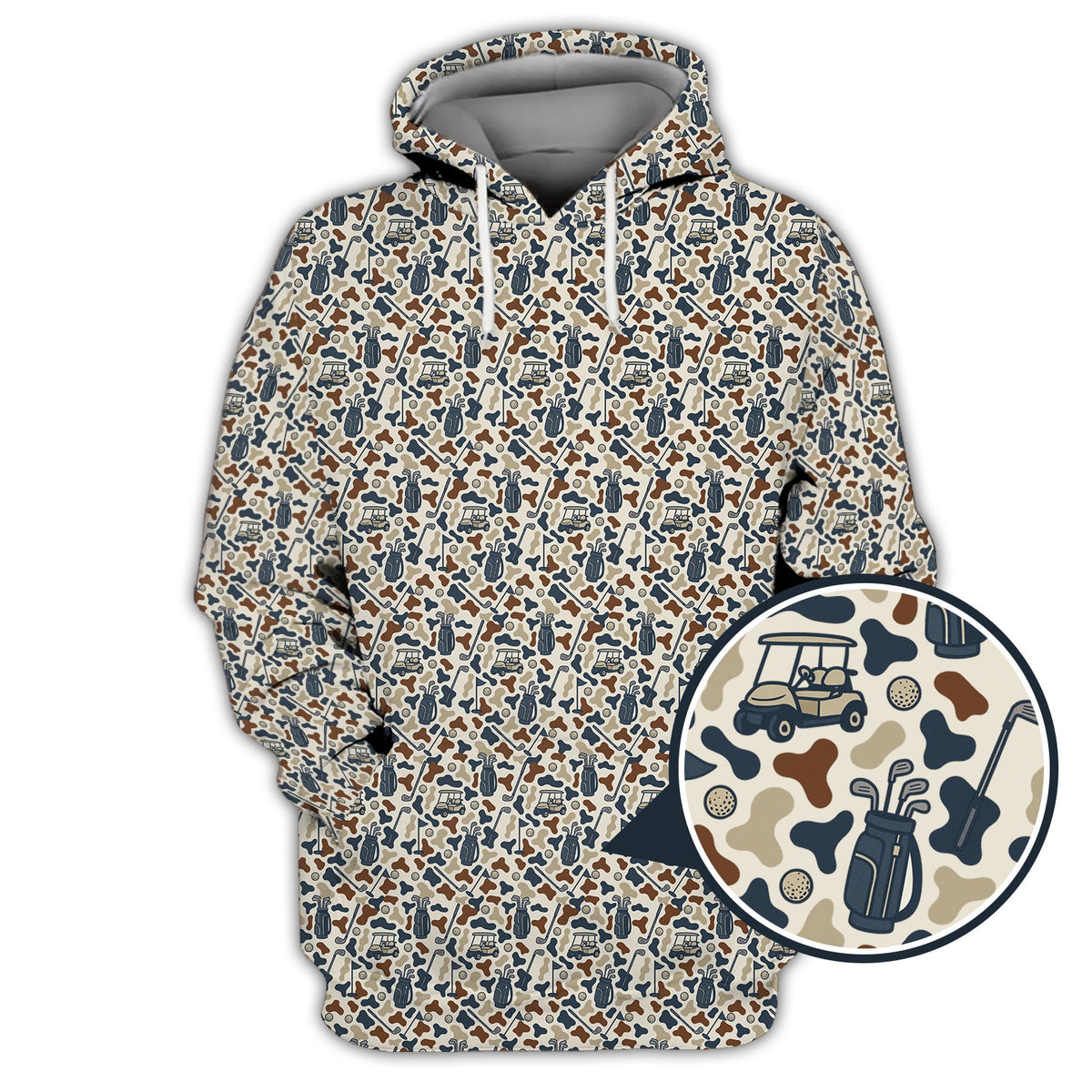 Funny Pattern Golf Shirt For Golfer, Crazy Golf Shirt, Golf Gift For Men