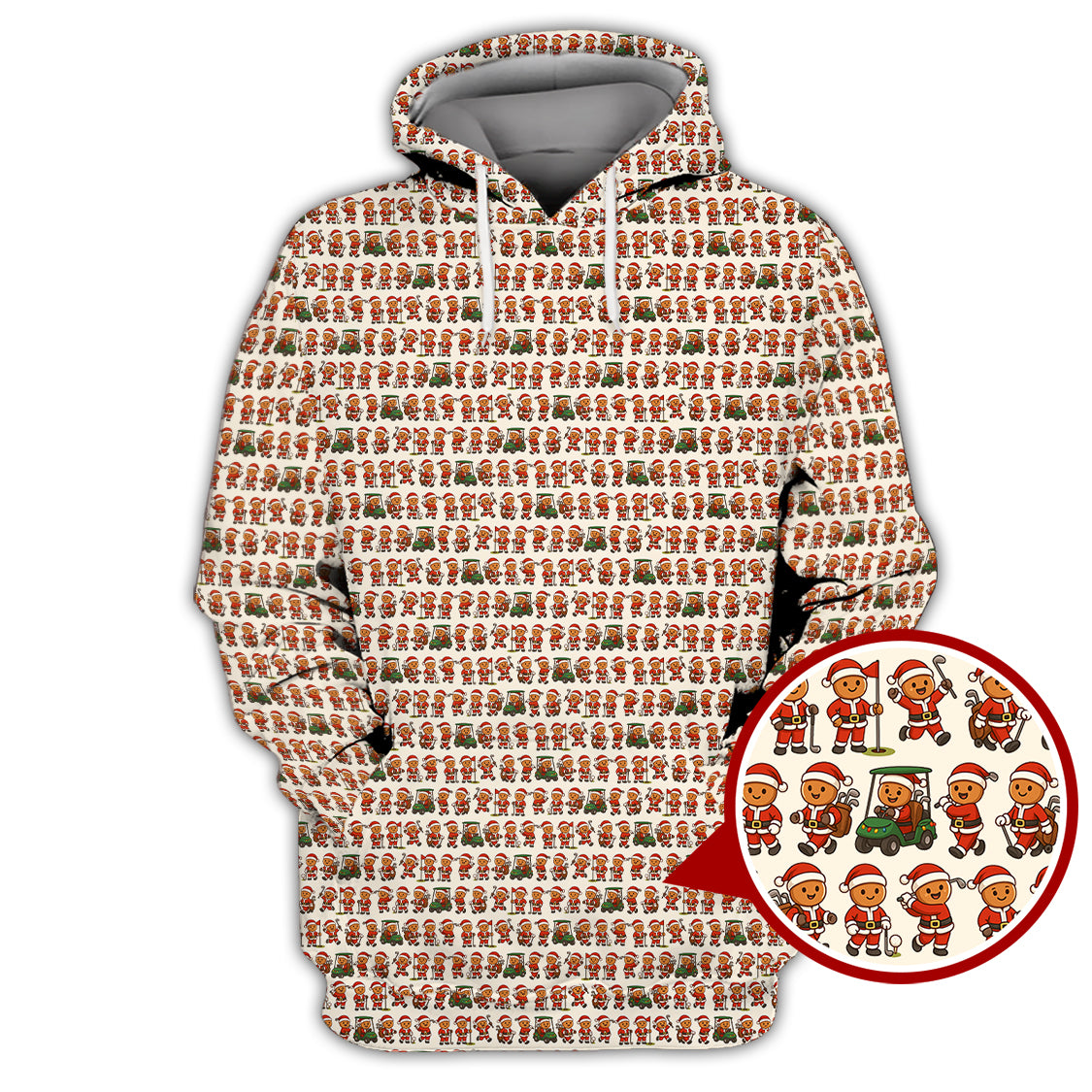 Funny Pattern Golf Shirt For Golfer, Christmas Golf Shirt, Golf Gift For Men