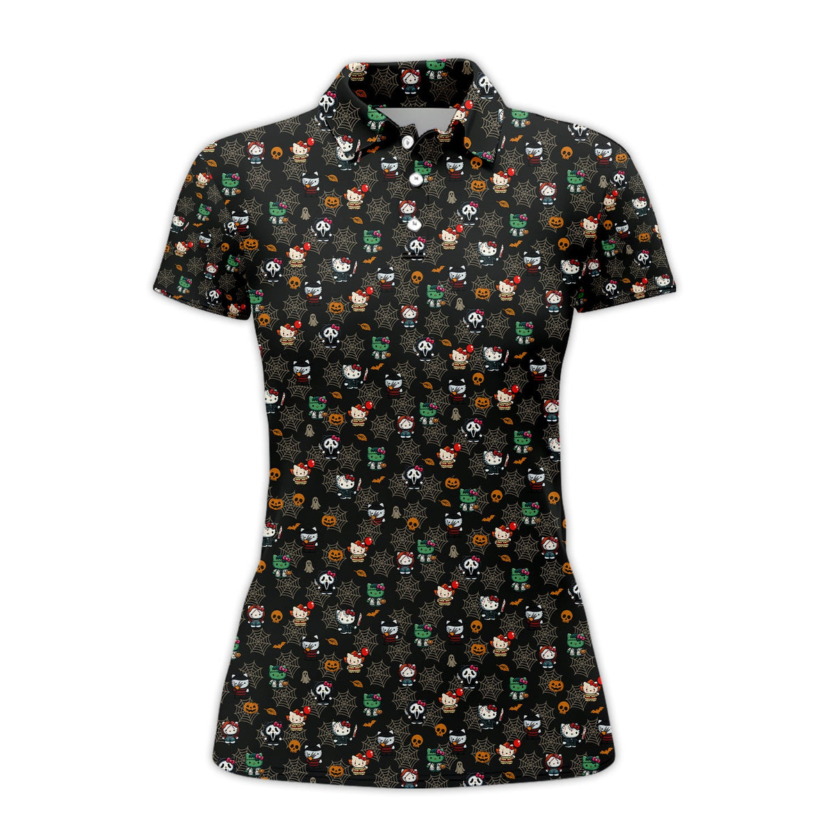 Halloween Golf Shirt, Pattern Golf Shirt For Golfer, Funny Golf Shirt For Men