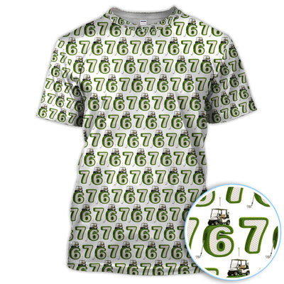 Golf 67 Pattern Polos, Funny Golf Shirt For Golfer, Golf Gift For Men