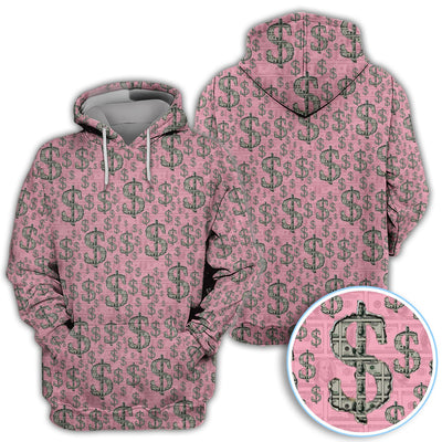 Crazy Dollar Money Golf Polos, Luxury Cash Pattern Golf Shirt, Funny Golf Shirt For Men
