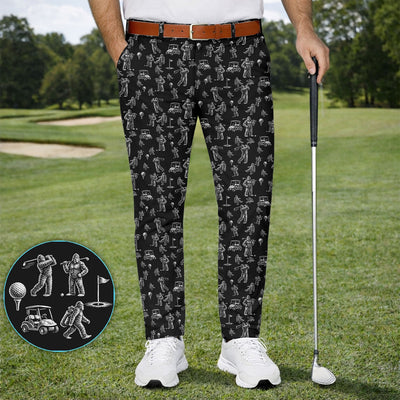 Funny Bigfoot Pattern Golf Set, Squatch Bigfoot Golf Set For Men, Crazy Golf Gift For Golfer