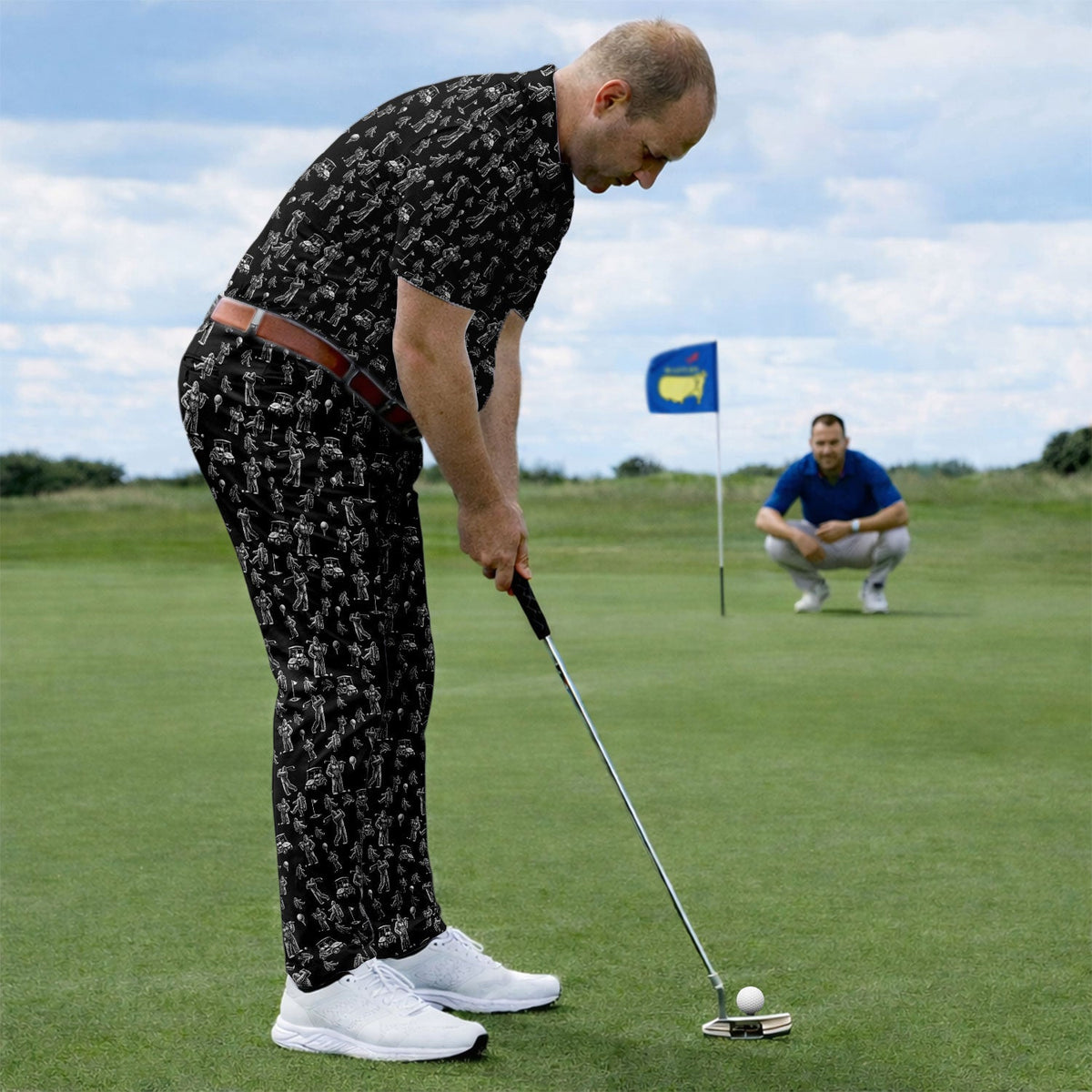 Funny Bigfoot Pattern Golf Set, Squatch Bigfoot Golf Set For Men, Crazy Golf Gift For Golfer