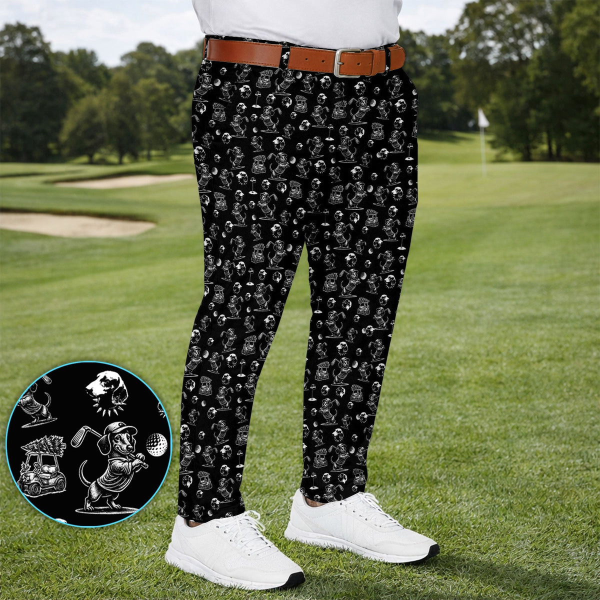 Dachshund Pattern Golf Set For Men, Funny Golf Set, Golf Gift For Golfer
