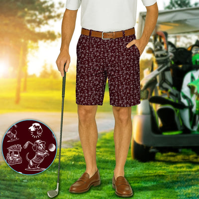 Dachshund Pattern Golf Set For Men, Funny Golf Set, Golf Gift For Golfer