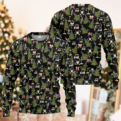 Christmas Pattern Ugly Sweater, Funny Xmas Golf Sweater, Festive Golf Gift For Men