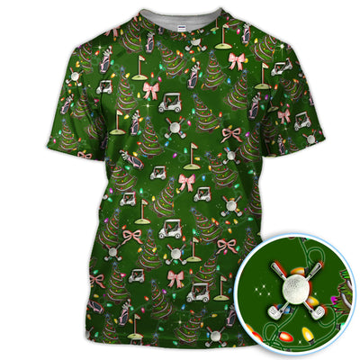 Christmas Pattern Polos, Funny Xmas Golf Shirt, Festive Golf Gift For Men