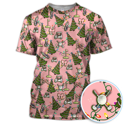 Christmas Pattern Polos, Funny Xmas Golf Shirt, Festive Golf Gift For Men