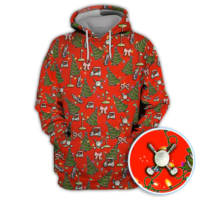 Christmas Pattern Polos, Funny Xmas Golf Shirt, Festive Golf Gift For Men