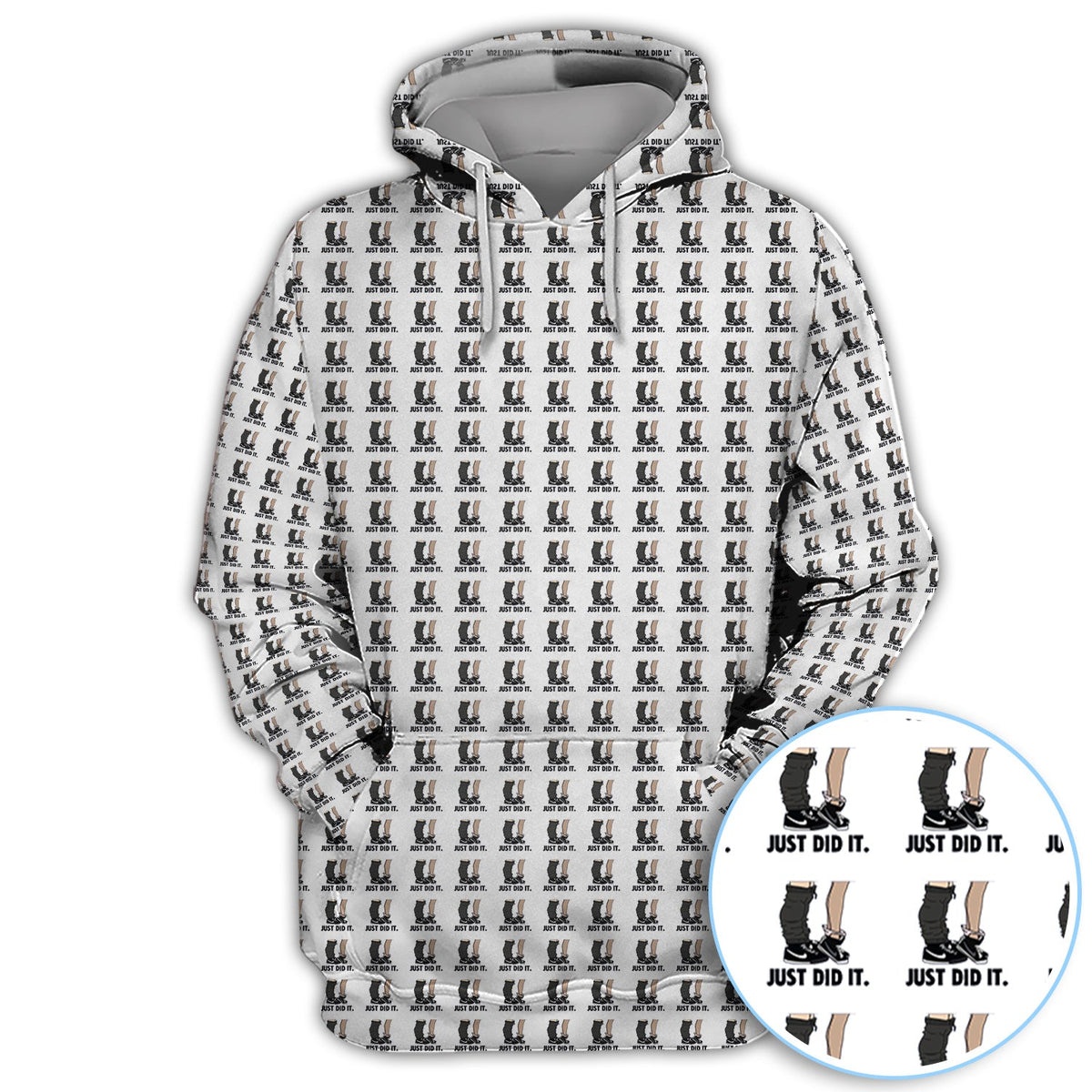Just Did It Pattern Golf Polos, Funny Golf Shirt For Men, Golf Gift For Golfer