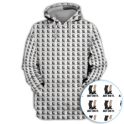 Just Did It Pattern Golf Polos, Funny Golf Shirt For Men, Golf Gift For Golfer
