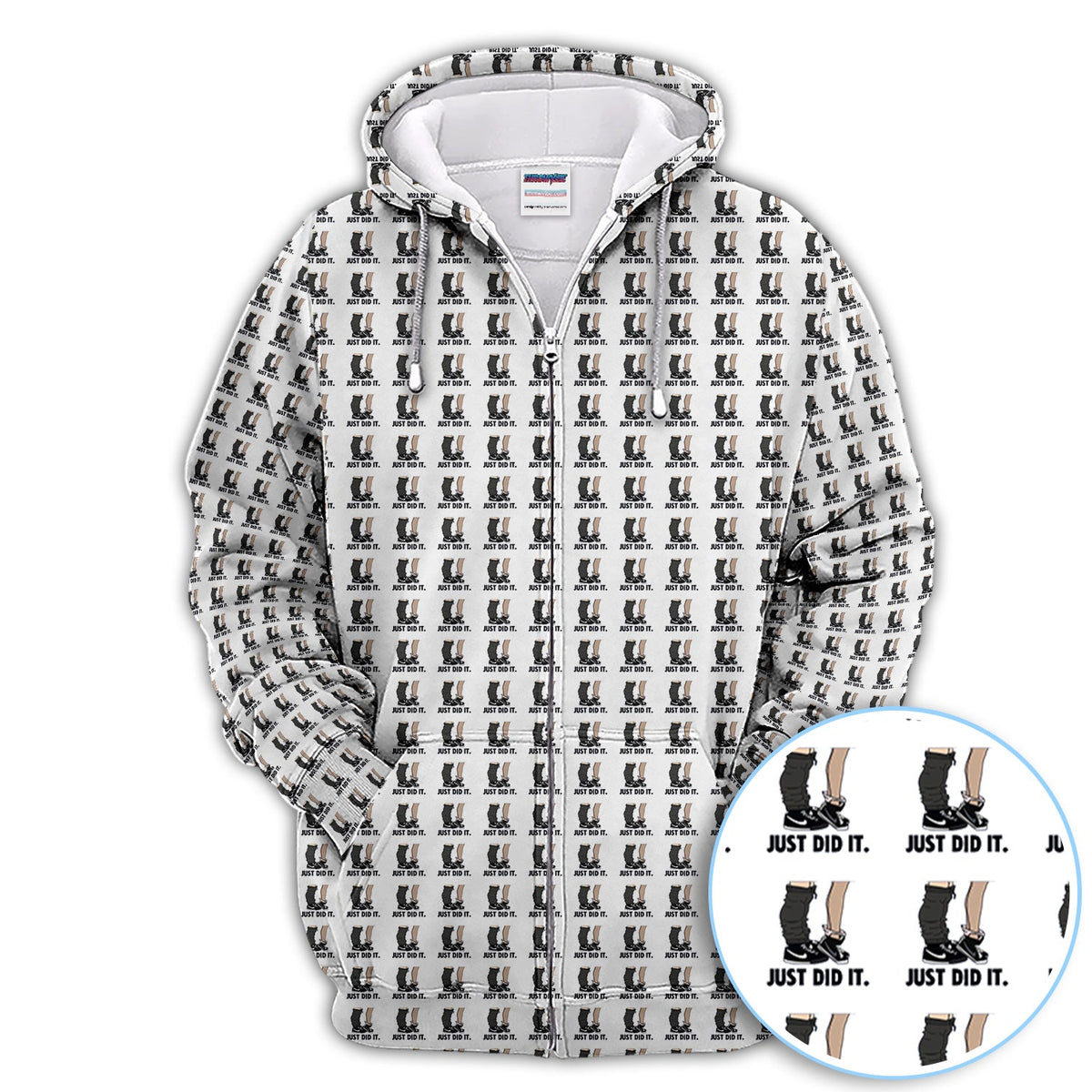 Just Did It Pattern Golf Polos, Funny Golf Shirt For Men, Golf Gift For Golfer