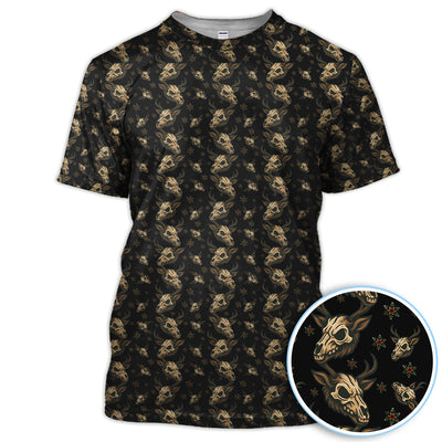 Krampus Christmas Pattern Golf Shirt, Crazy Xmas Golf Polos, Golf Gift For Men