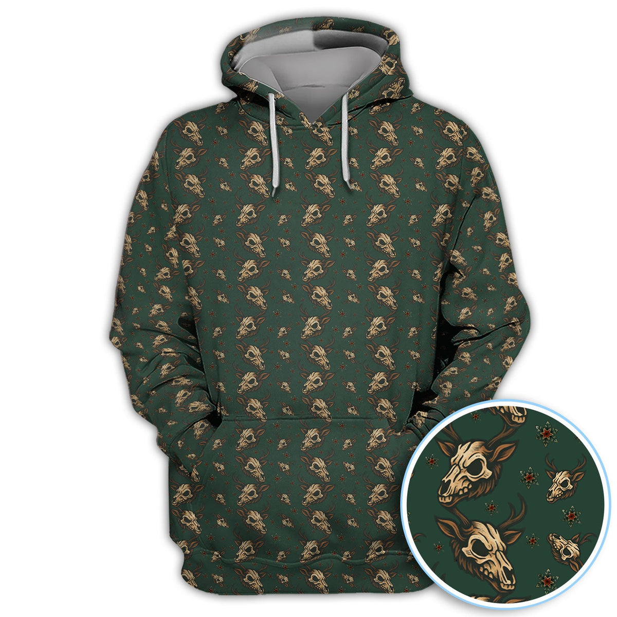Krampus Christmas Pattern Golf Shirt, Crazy Xmas Golf Polos, Golf Gift For Men