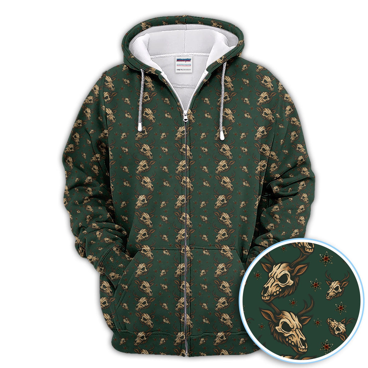 Krampus Christmas Pattern Golf Shirt, Crazy Xmas Golf Polos, Golf Gift For Men