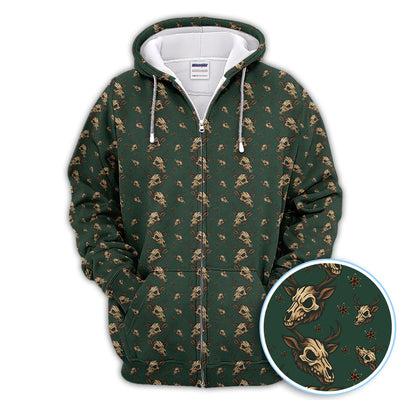 Krampus Christmas Pattern Golf Shirt, Crazy Xmas Golf Polos, Golf Gift For Men