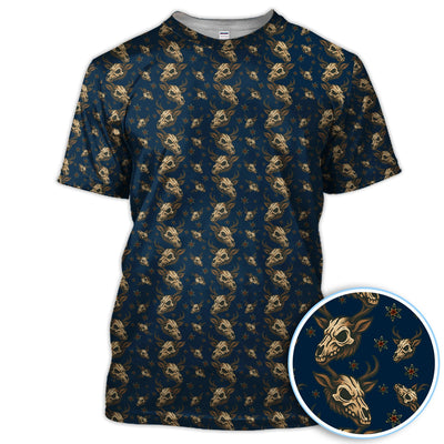 Krampus Christmas Pattern Golf Shirt, Crazy Xmas Golf Polos, Golf Gift For Men