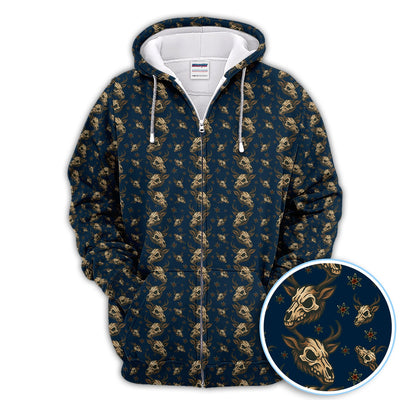 Krampus Christmas Pattern Golf Shirt, Crazy Xmas Golf Polos, Golf Gift For Men