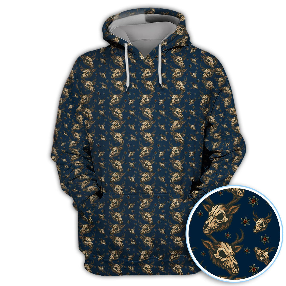 Krampus Christmas Pattern Golf Shirt, Crazy Xmas Golf Polos, Golf Gift For Men