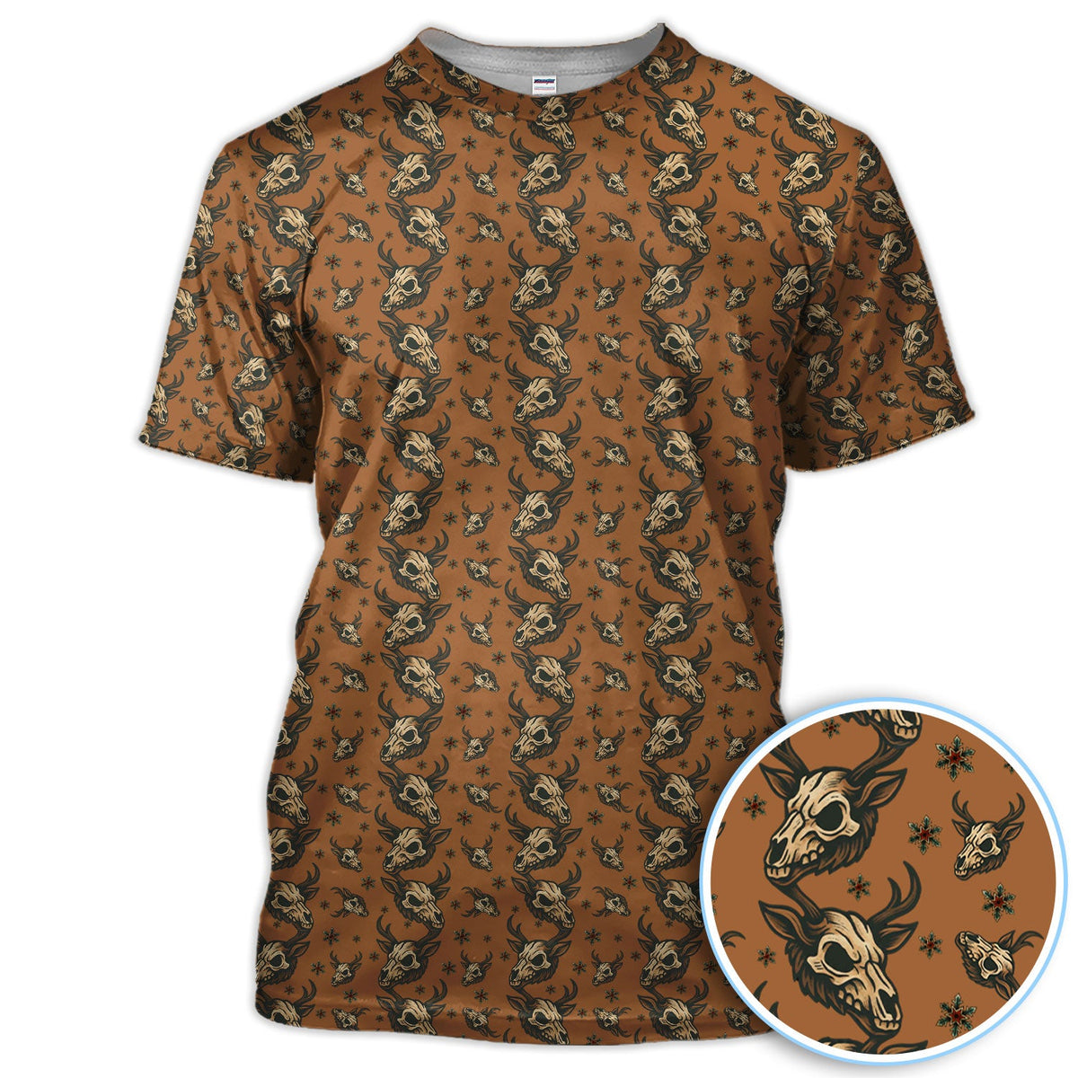 Krampus Christmas Pattern Golf Shirt, Crazy Xmas Golf Polos, Golf Gift For Men