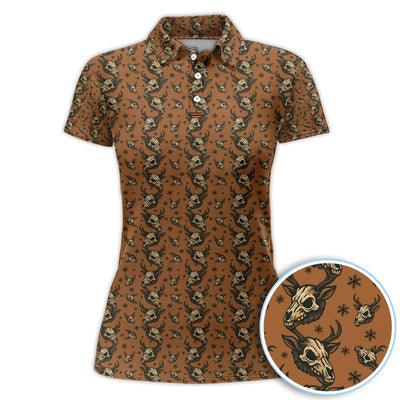 Krampus Christmas Pattern Golf Shirt, Crazy Xmas Golf Polos, Golf Gift For Men