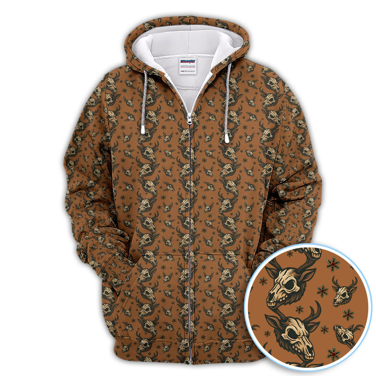 Krampus Christmas Pattern Golf Shirt, Crazy Xmas Golf Polos, Golf Gift For Men