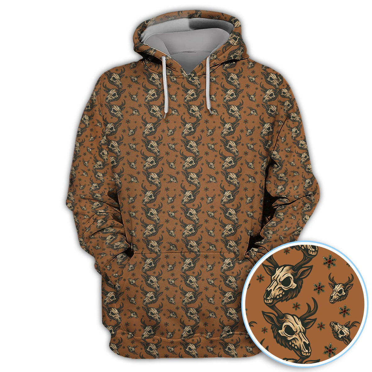 Krampus Christmas Pattern Golf Shirt, Crazy Xmas Golf Polos, Golf Gift For Men