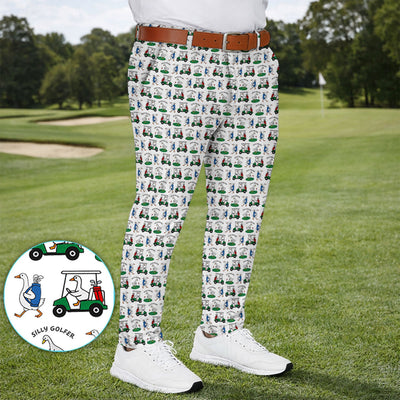 Silly Golfer Goose Golf Set, Funny Pattern Golf Set For Men, Golf Gift For Golfer