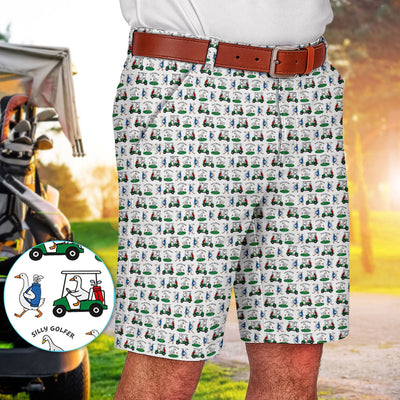 Silly Golfer Goose Golf Set, Funny Pattern Golf Set For Men, Golf Gift For Golfer