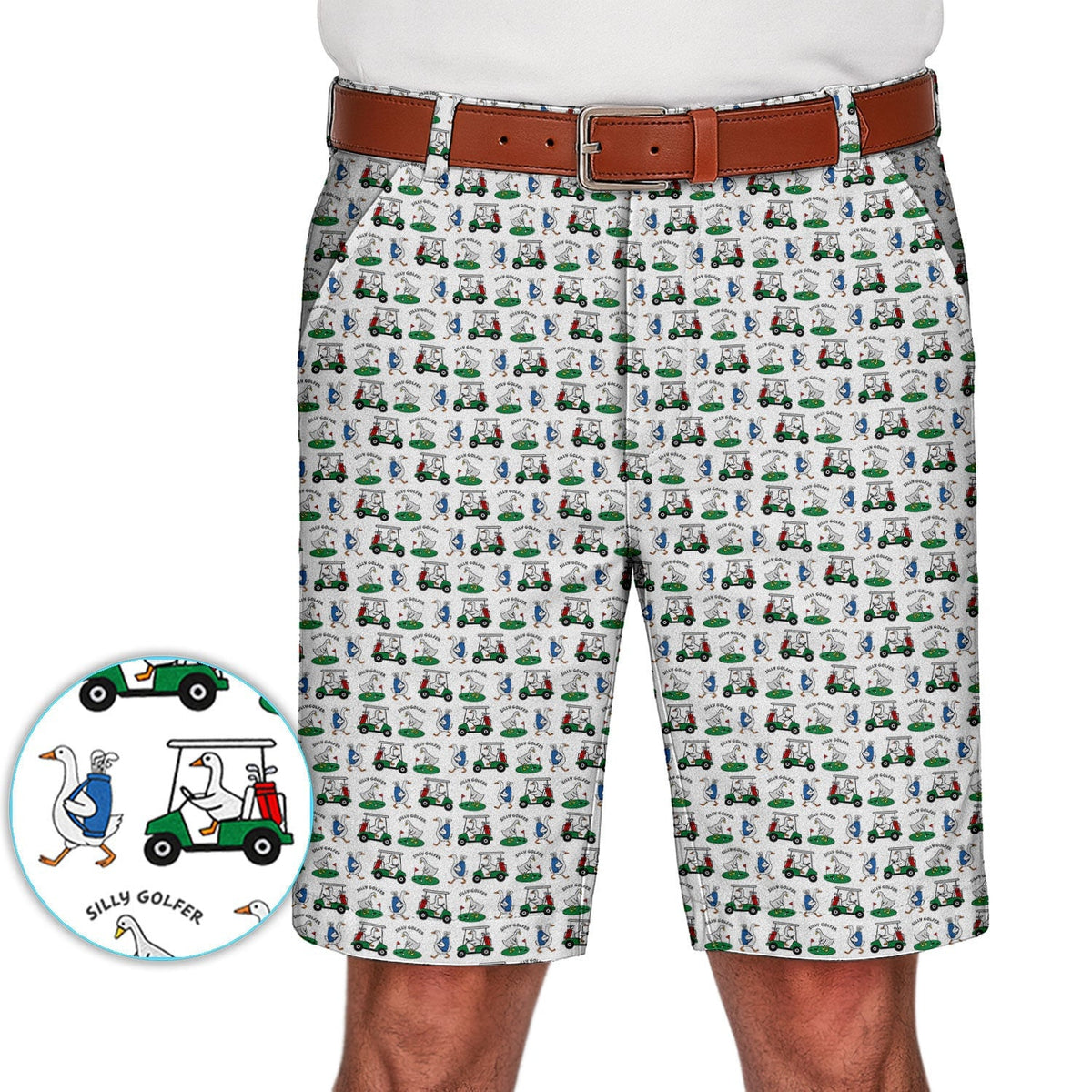 Silly Golfer Goose Golf Set, Funny Pattern Golf Set For Men, Golf Gift For Golfer