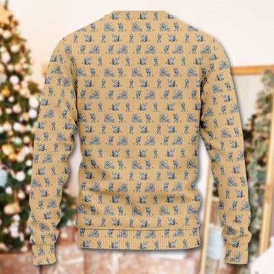 Funny Bigfoot Pattern Golf Ugly Sweater, Squatch Bigfoot Golf Sweater, Crazy Golf Gift For Men