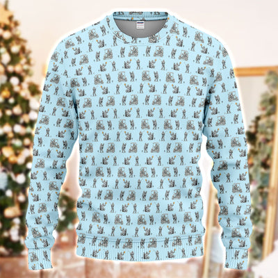 Funny Bigfoot Pattern Golf Ugly Sweater, Squatch Bigfoot Golf Sweater, Crazy Golf Gift For Men