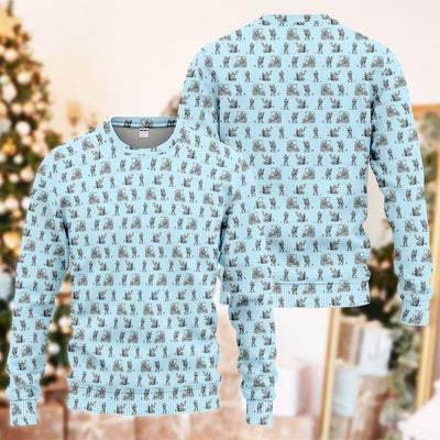 Funny Bigfoot Pattern Golf Ugly Sweater, Squatch Bigfoot Golf Sweater, Crazy Golf Gift For Men