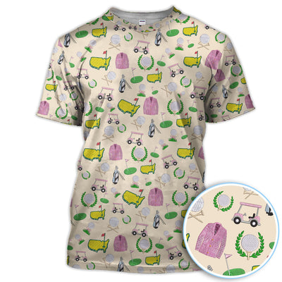 Crazy Pattern Golf Shirt, Vintage Golf Polos, Golf Gift For Golfer