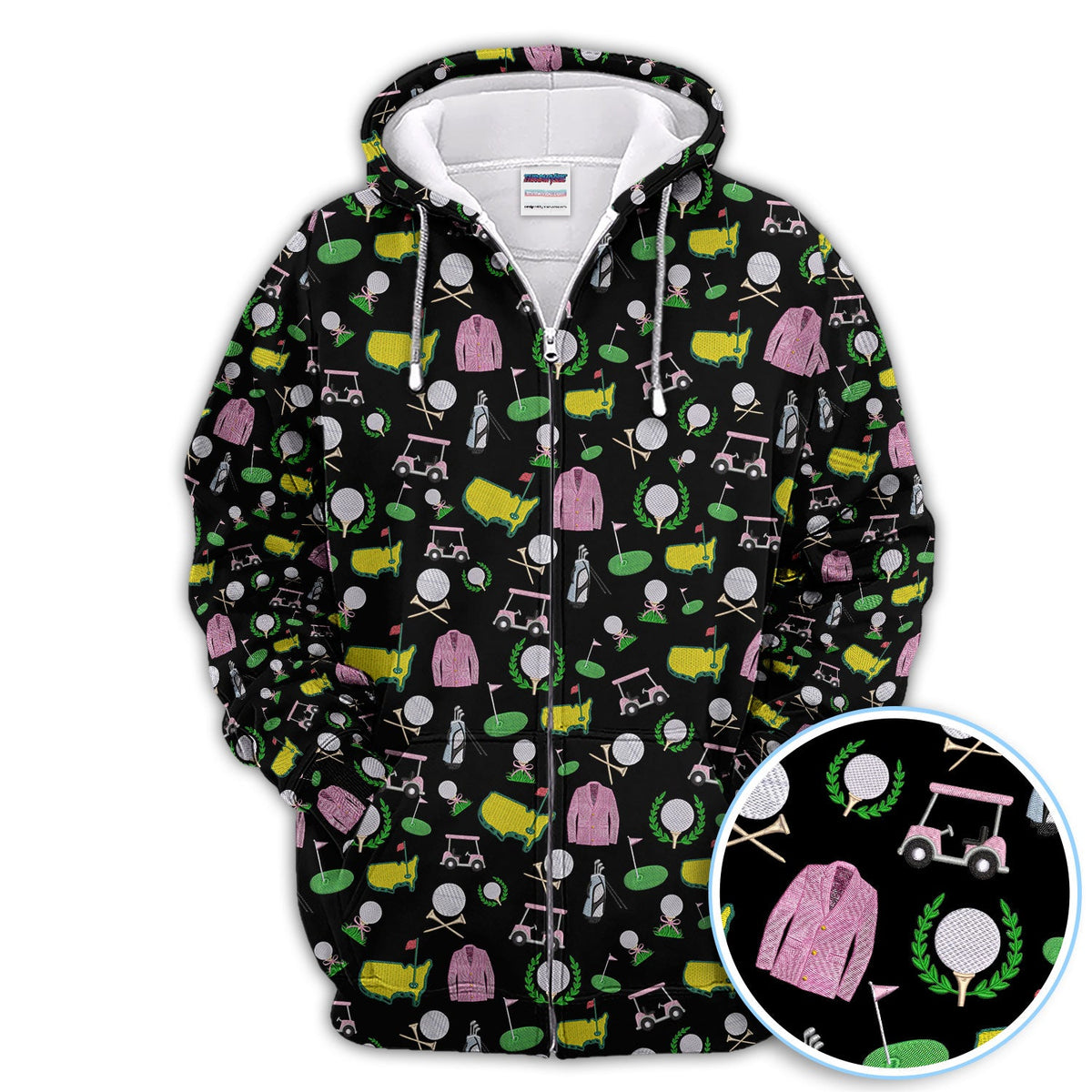 Crazy Pattern Golf Shirt, Vintage Golf Polos, Golf Gift For Golfer
