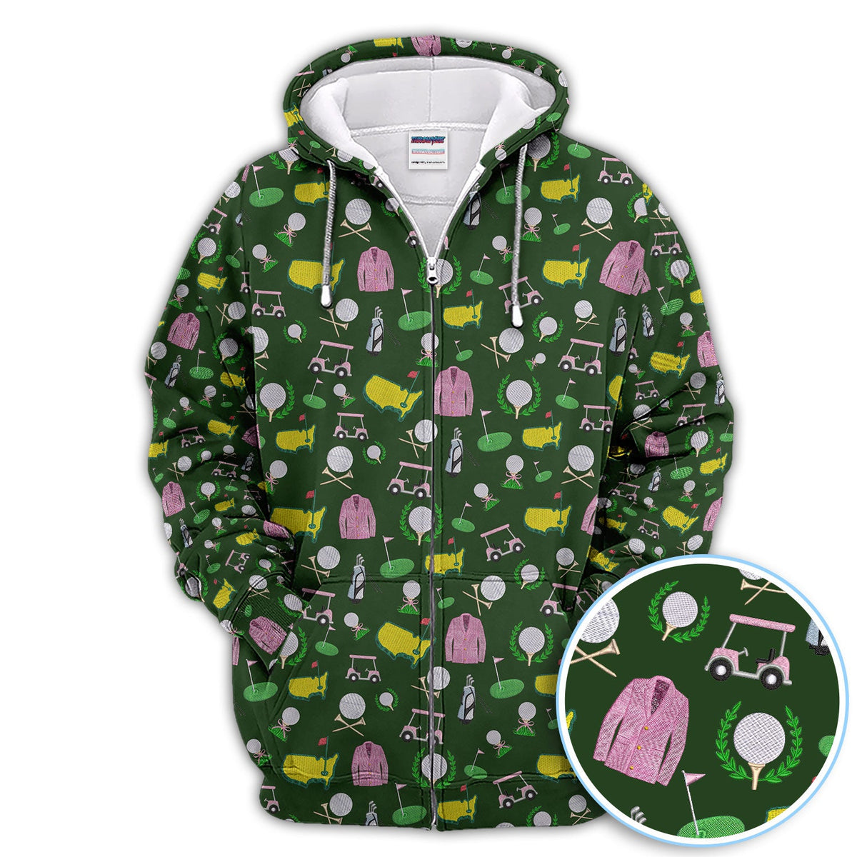 Crazy Pattern Golf Shirt, Vintage Golf Polos, Golf Gift For Golfer
