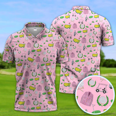 Crazy Pattern Golf Shirt, Vintage Golf Polos, Golf Gift For Golfer