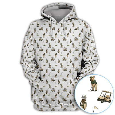 Crazy French Bulldog Golf Polos, Funny Frenchie Golf Shirt For Men, Golf Gift For Golfer