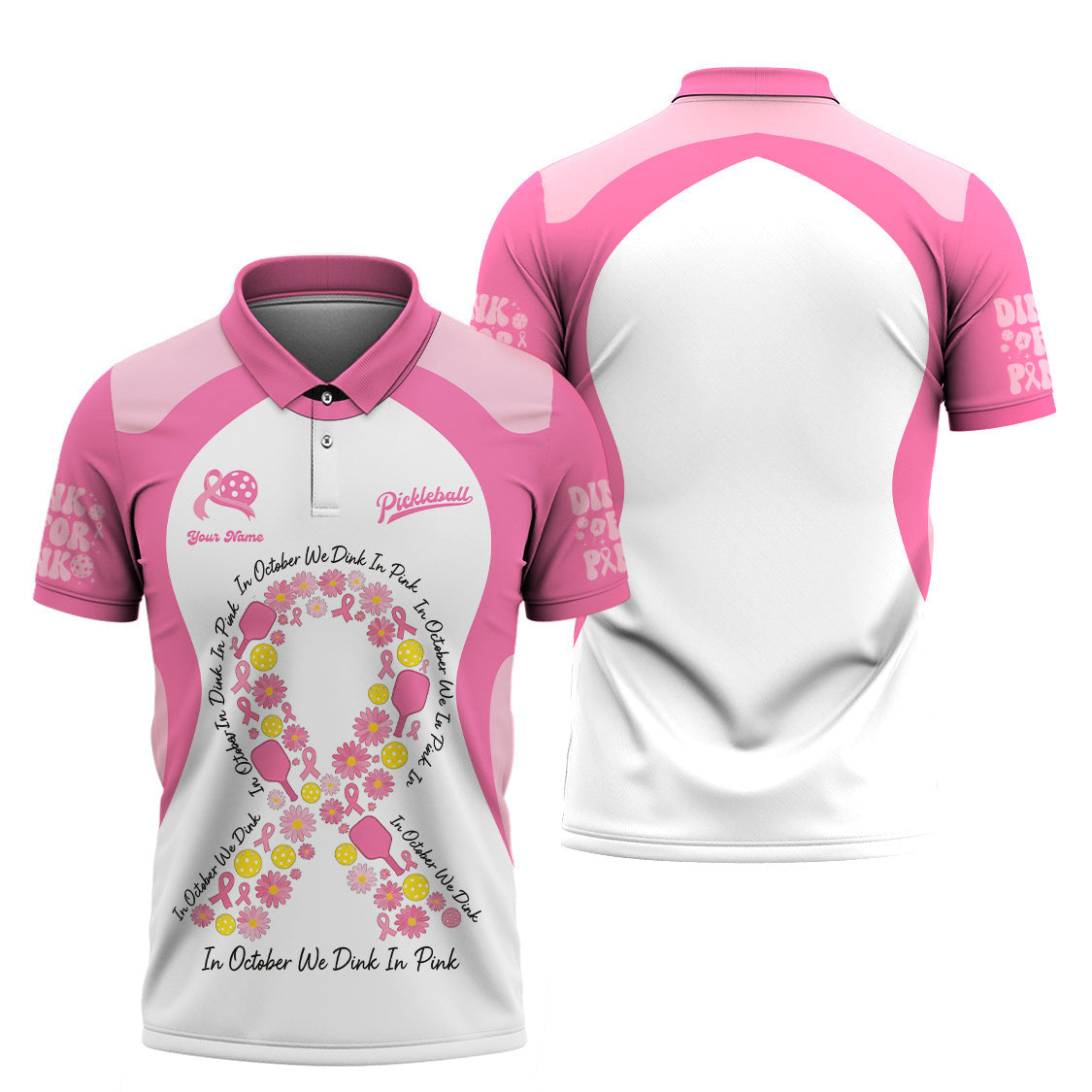 Women's Pickleball Shirt, Breast Cancer Pickleball Shirt, Gift For Pickleball Player